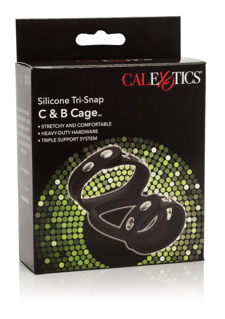 Silicone Tri-Snap C & B Cage Cockring | Cockring - CalExotics | SIN&LACE