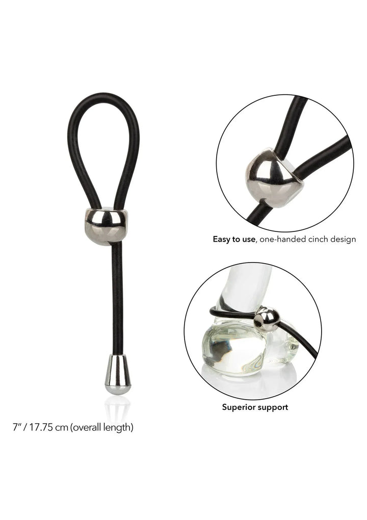 E-Z Cinch Silicone Lasso Cockring | Cockring - CalExotics | SIN&LACE