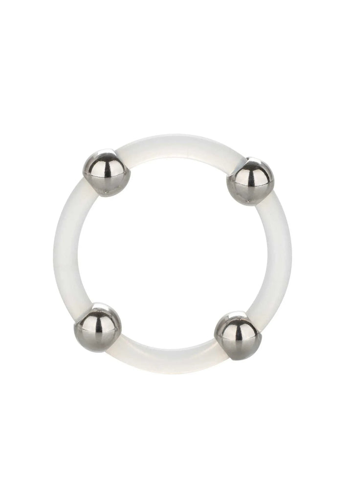 Steel Beaded Silicone Cockring L | Cockring - CalExotics | SIN&LACE
