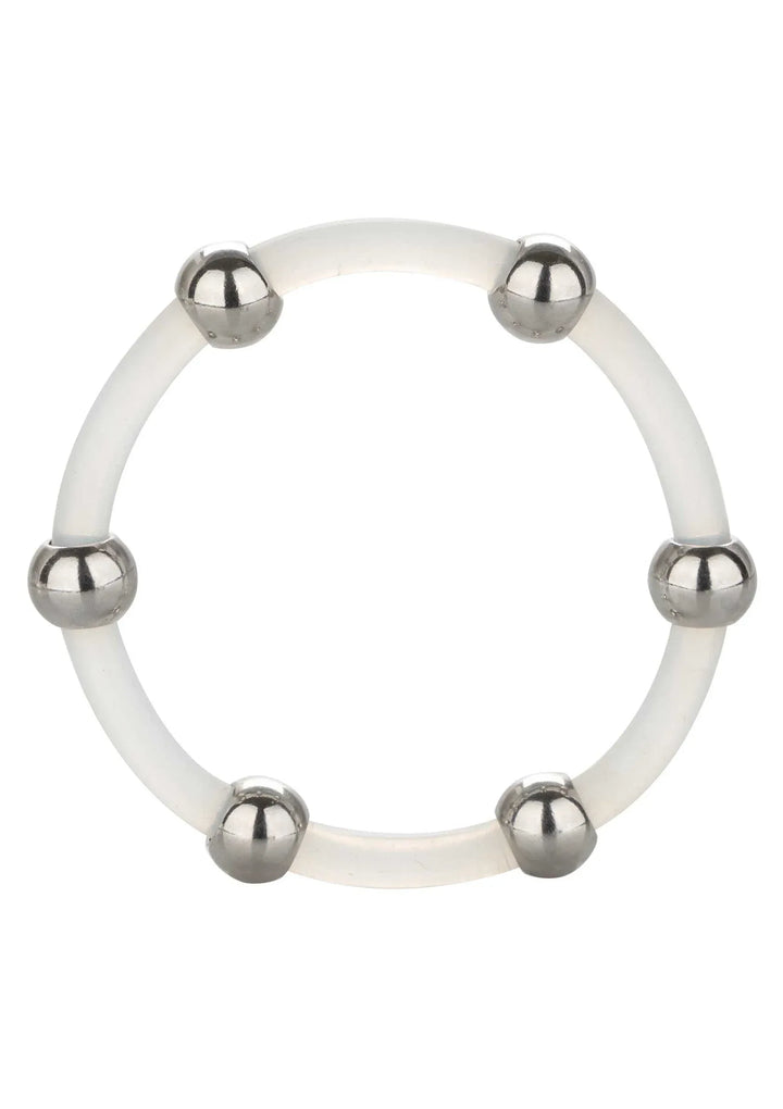 Steel Beaded Silicone Cockring XL | Cockring - CalExotics | SIN&LACE
