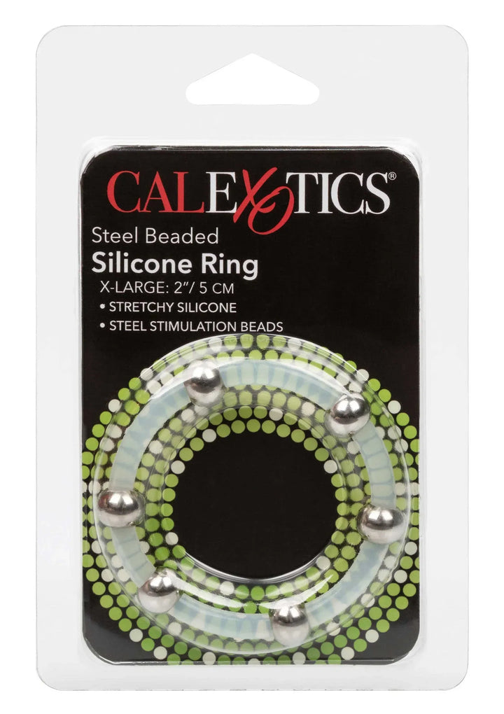 Steel Beaded Silicone Cockring XL | Cockring - CalExotics | SIN&LACE