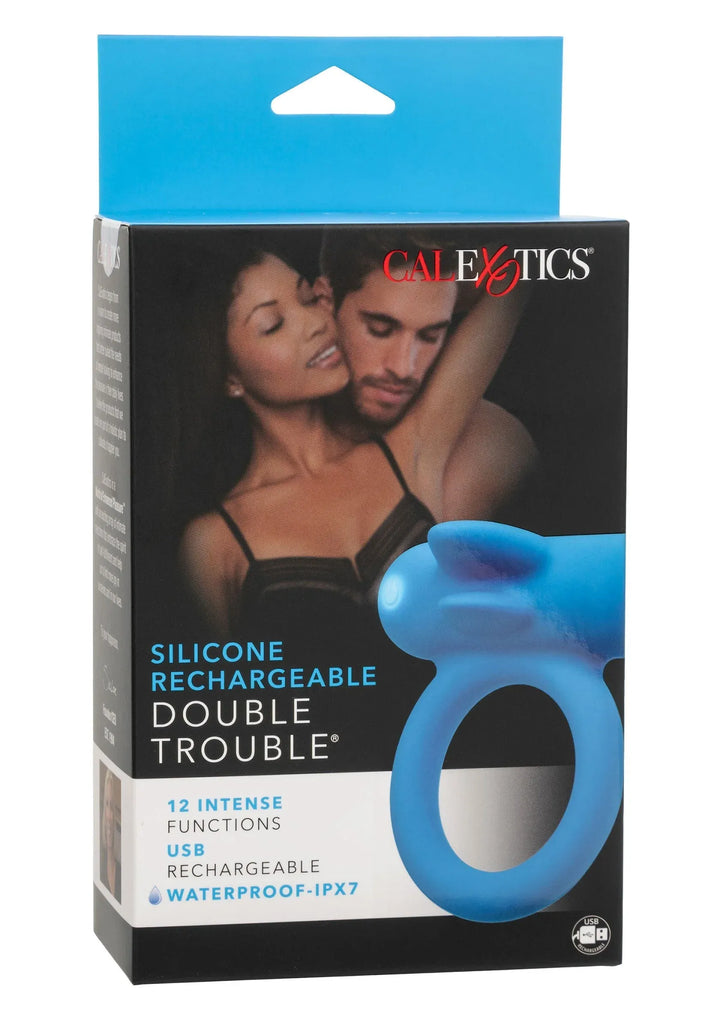 Oplaadbare Double Trouble Cockring | Cockring - CalExotics | SIN&LACE