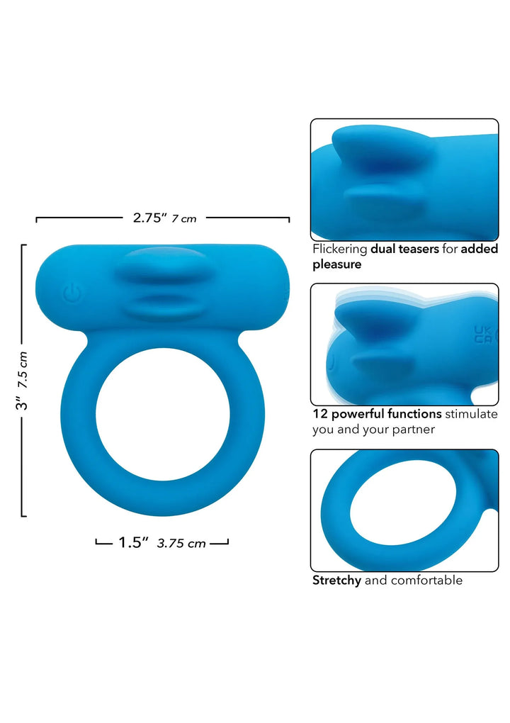 Oplaadbare Double Trouble Cockring | Cockring - CalExotics | SIN&LACE