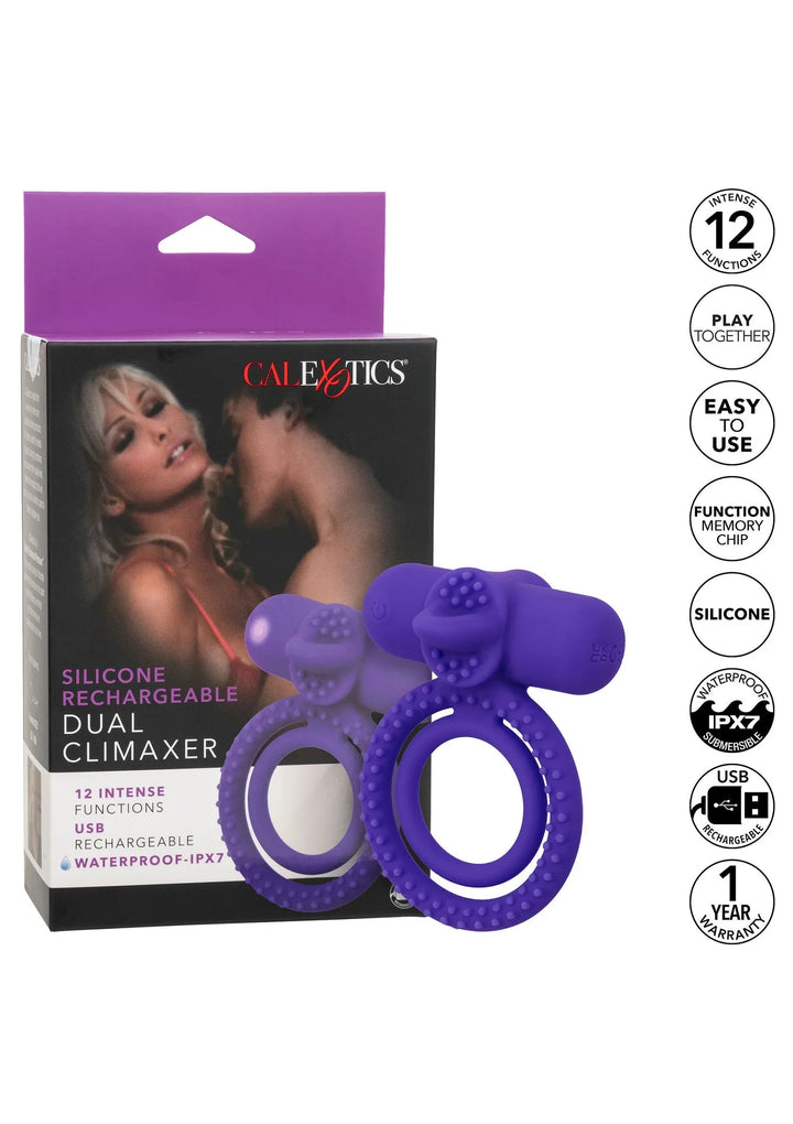 Oplaadbare Dubbele Climaxer Cockring | Cockring - CalExotics | SIN&LACE