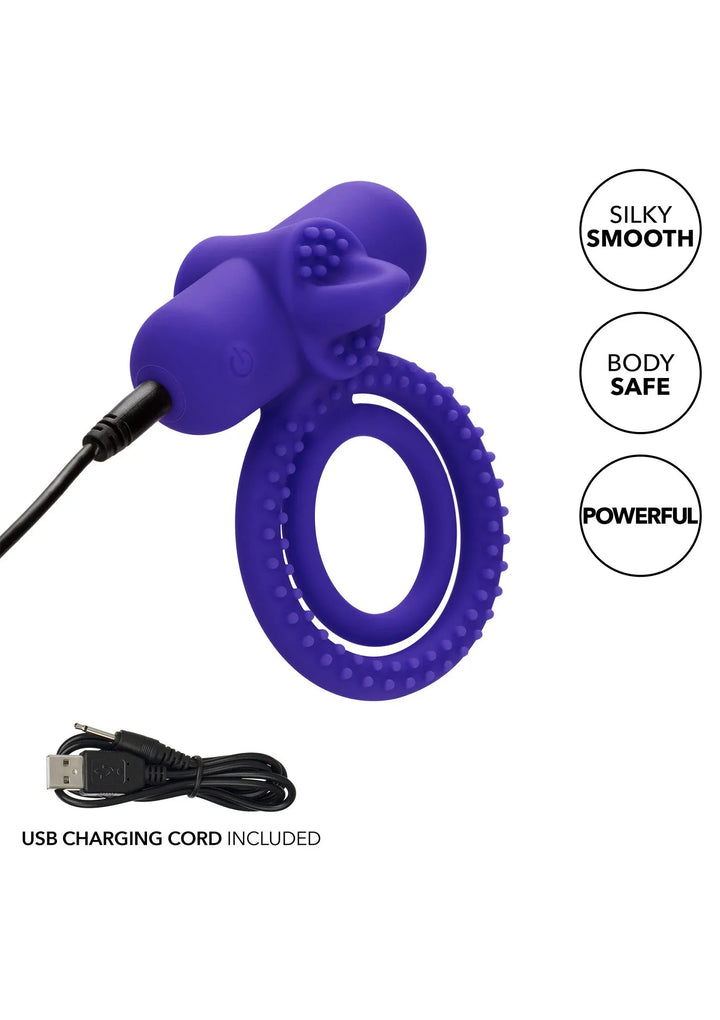 Oplaadbare Dubbele Climaxer Cockring | Cockring - CalExotics | SIN&LACE