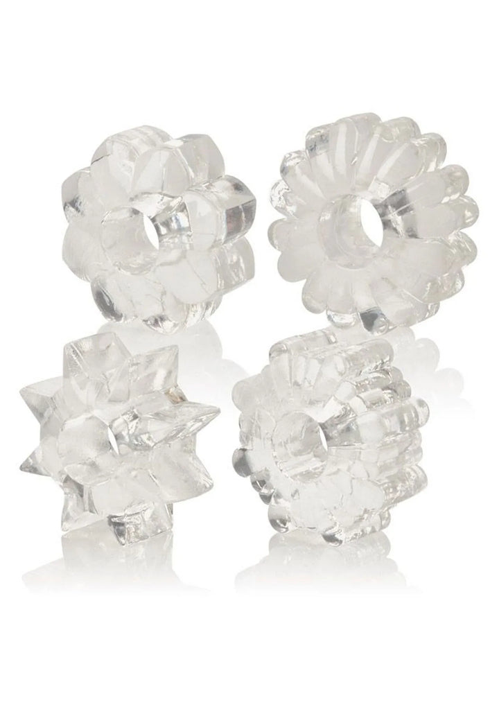 Basic Essentials 4 Pack Cockring | Cockring - CalExotics | SIN&LACE