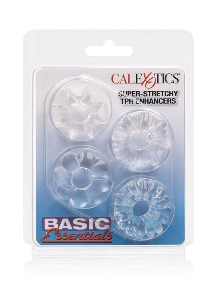 Basic Essentials 4 Pack Cockring | Cockring - CalExotics | SIN&LACE