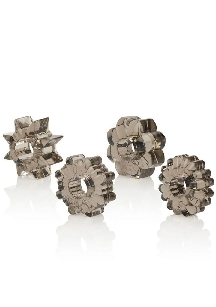 Basic Essentials 4 Pack Cockring | Cockring - CalExotics | SIN&LACE