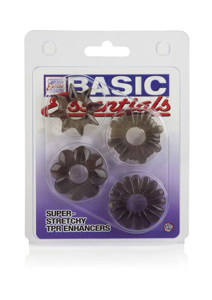 Basic Essentials 4 Pack Cockring | Cockring - CalExotics | SIN&LACE