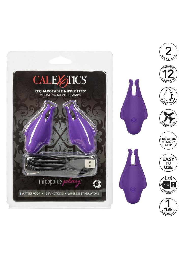 CalExotics Nipple Play Rechargeable Nipplettes tepelklemmen
