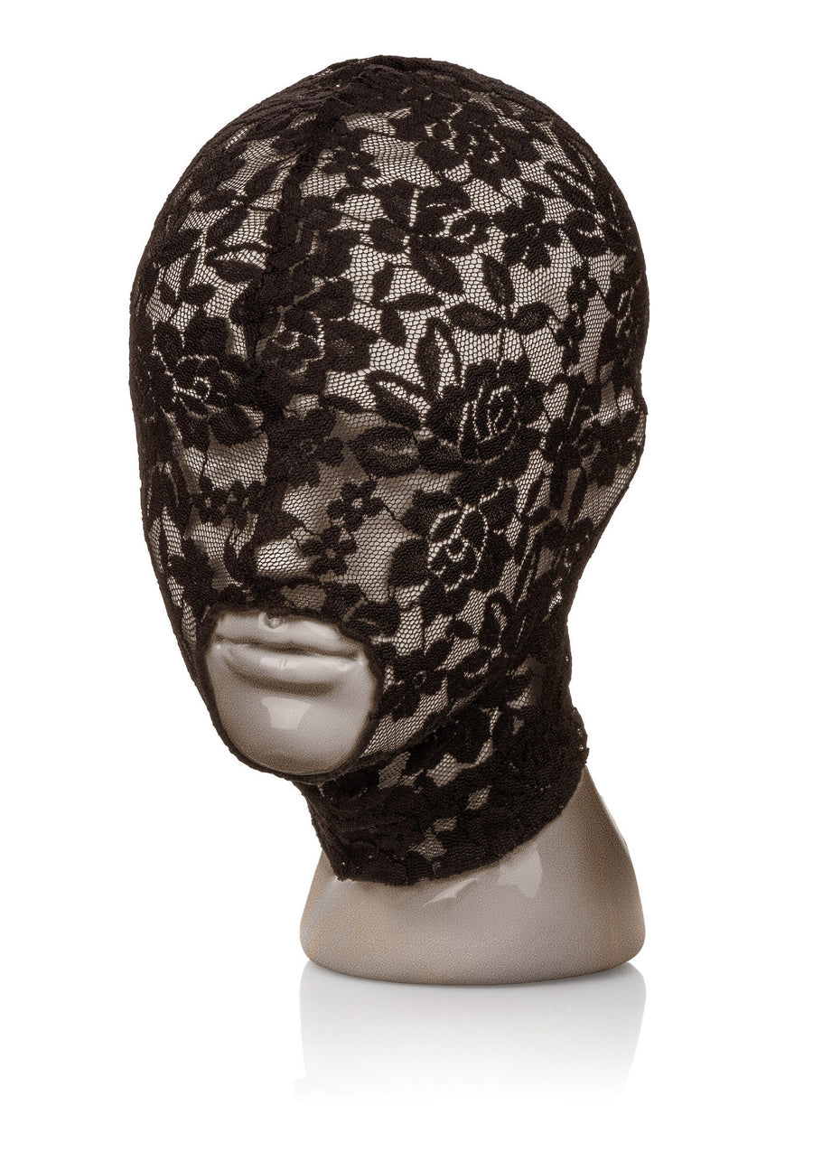 CalExotics Scandal Lace Hood kanten masker, 1