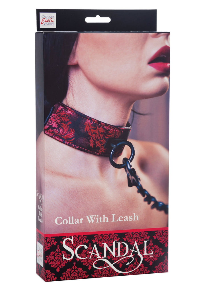 CalExotics Scandal Collar with Leash halsband