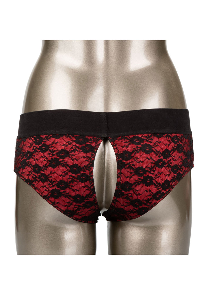 Scandal Crotchless Set S/M - Zwart - afbeelding 7