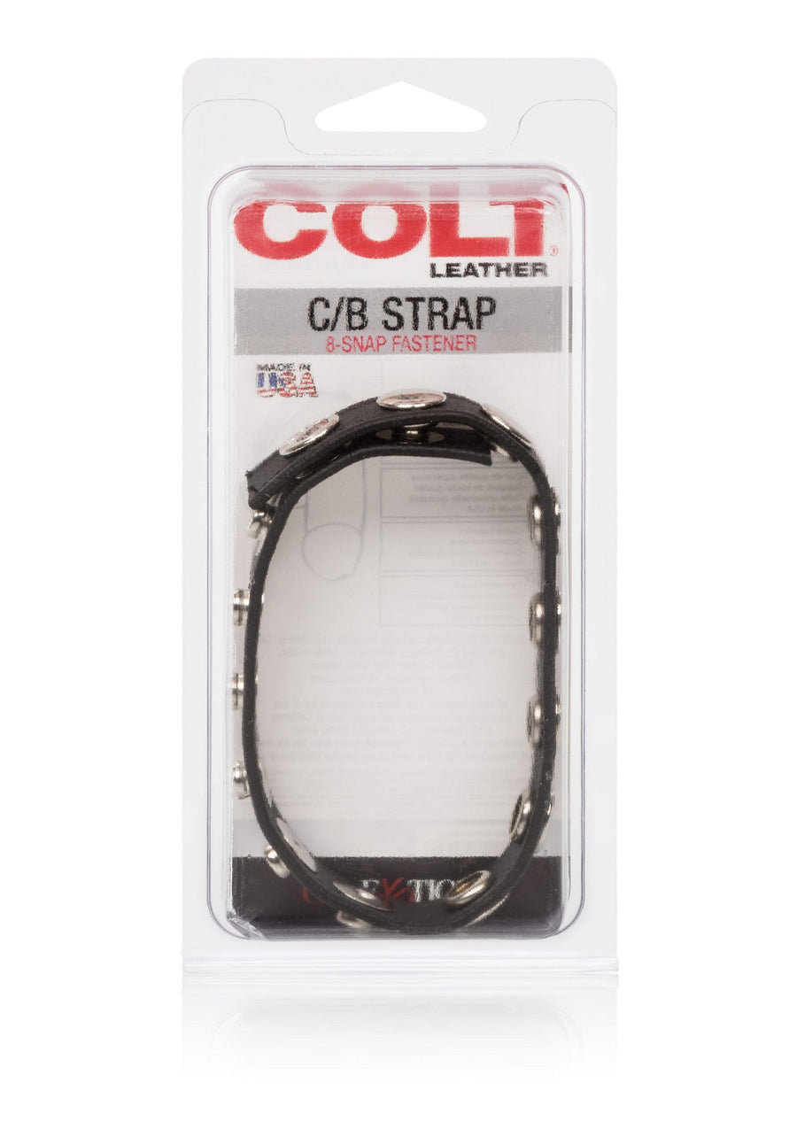 CalExotics COLT Leather C/B Strap 8-snap cockring, 2
