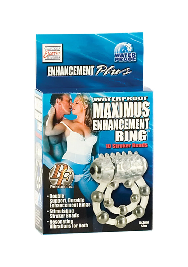 Cockring 10 Stroke Beads Vibrerende | Cockring - CalExotics | SIN&LACE