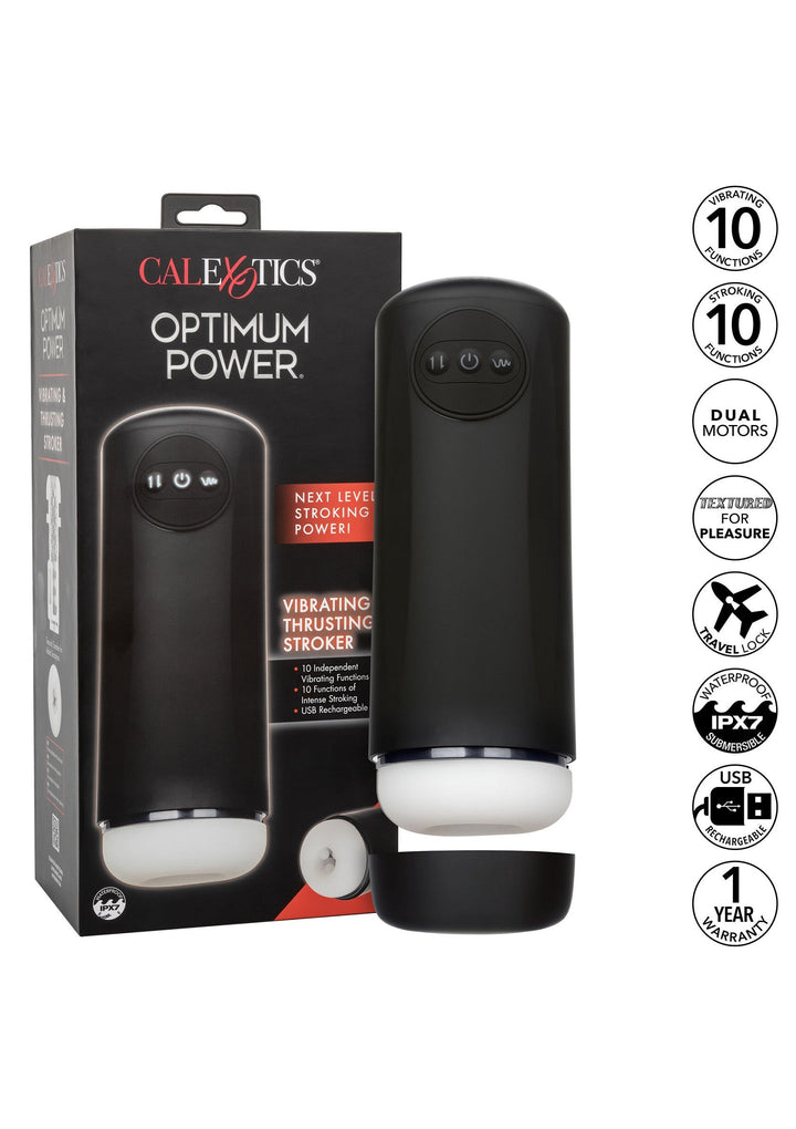 Vibrating & Thrusting Stroker - Zwart - afbeelding 5