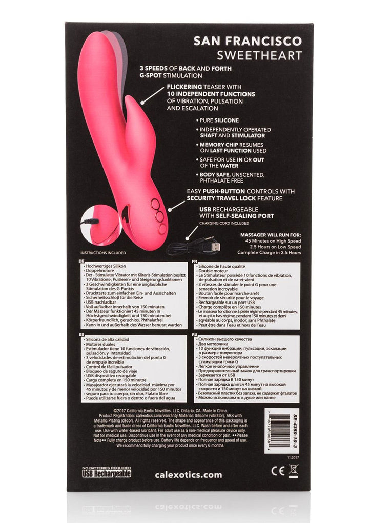 CalExotics San Francisco Sweetheart | Rabbit vibrator - CalExotics | SIN&LACE
