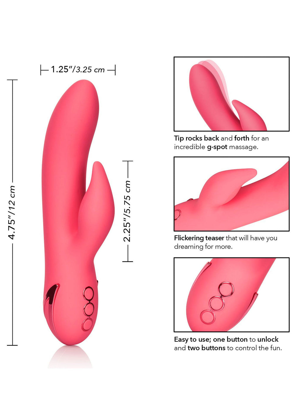 CalExotics San Francisco Sweetheart | Rabbit vibrator - CalExotics | SIN&LACE