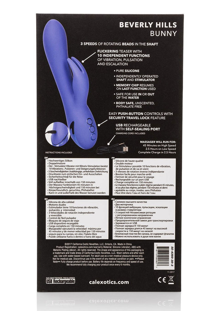 CalExotics Beverly Hills Bunny | Rabbit vibrator - CalExotics | SIN&LACE