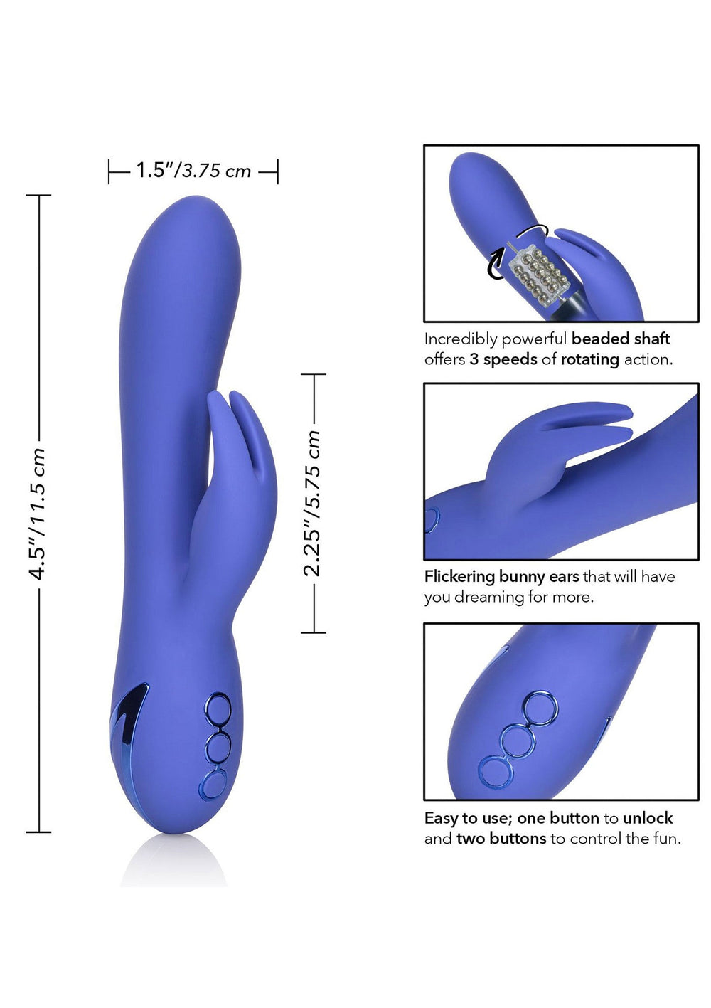 CalExotics Beverly Hills Bunny | Rabbit vibrator - CalExotics | SIN&LACE