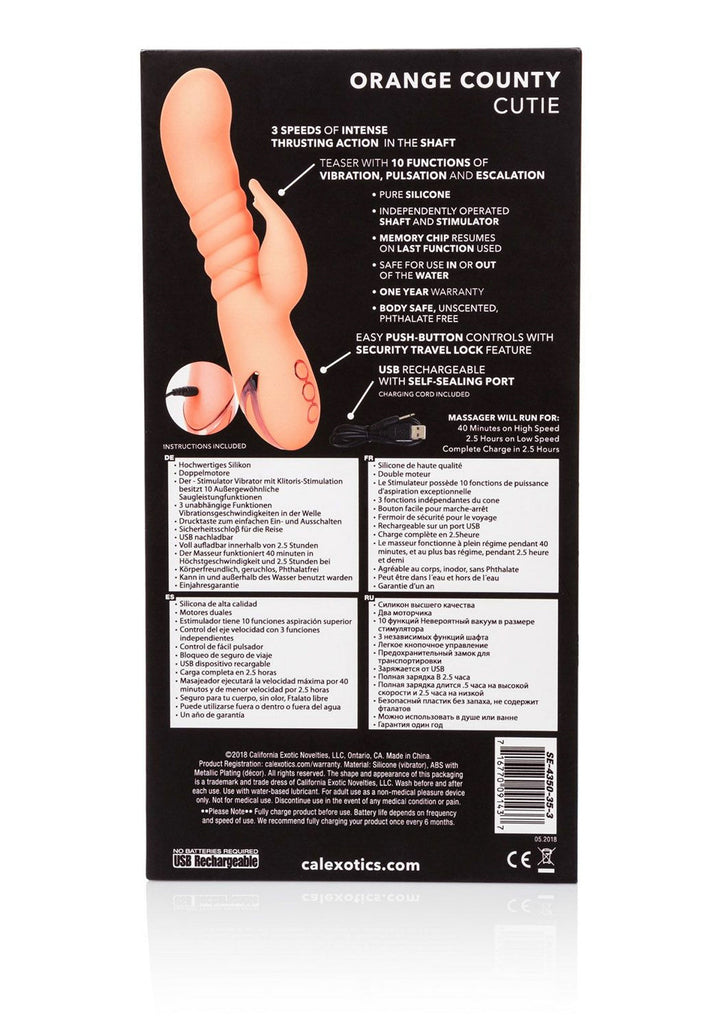 CalExotics Orange County Cutie | Rabbit vibrator - CalExotics | SIN&LACE