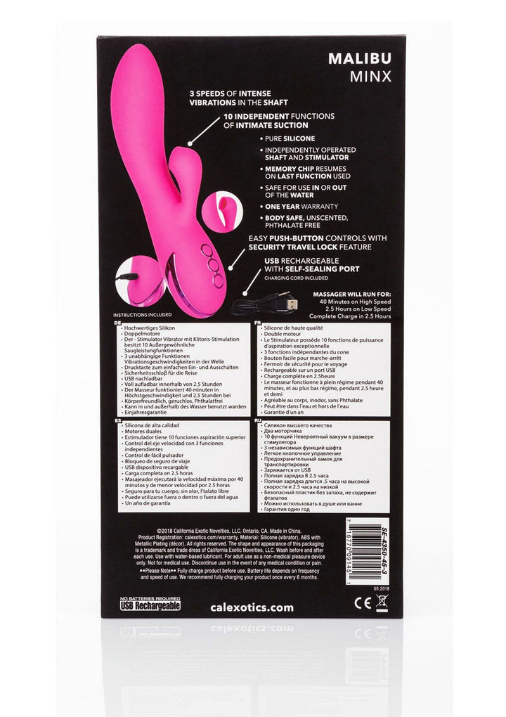 CalExotics Malibu Minx | Rabbit vibrator - CalExotics | SIN&LACE
