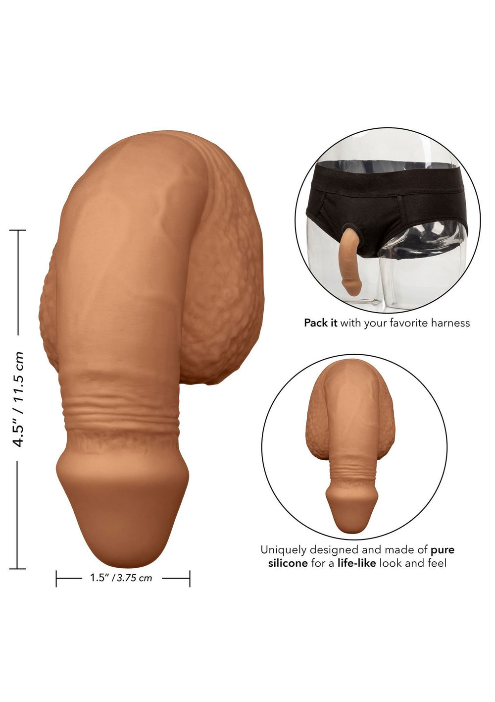 5 inch Silicone Packing Penis