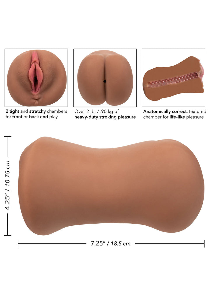 CalExotics Stroke It Dual Entry Pussy & Ass masturbator