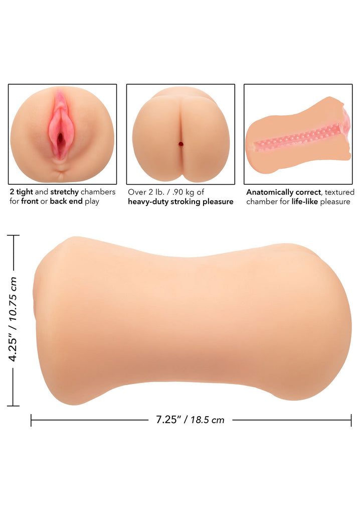 CalExotics Stroke It Dual Entry Pussy & Ass masturbator