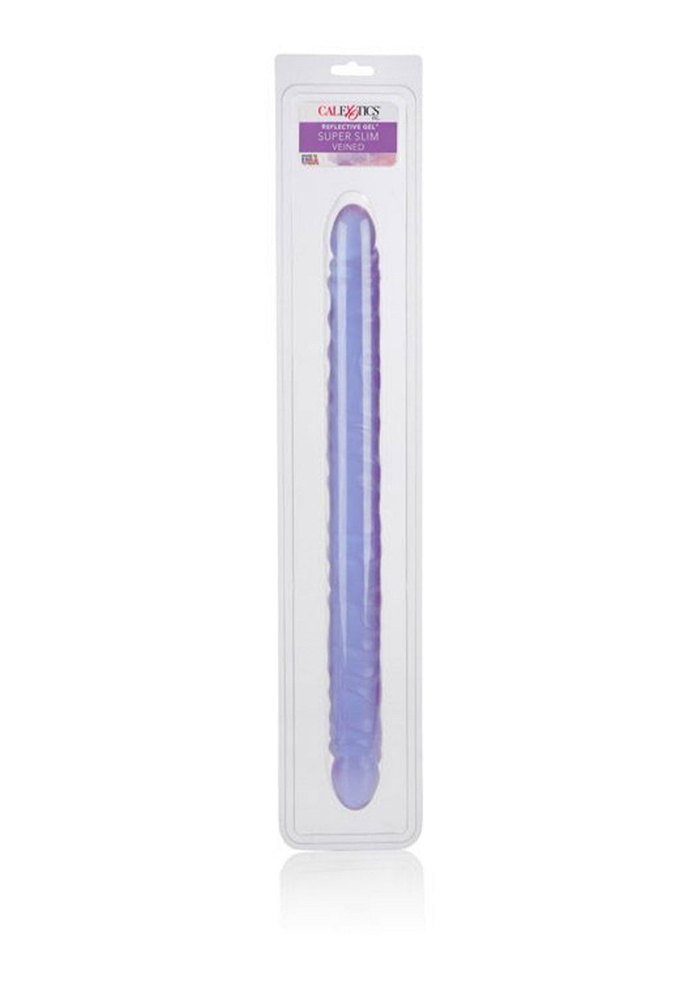 Veined SuperSlim Dong 17.5 inch - Paars - afbeelding 2