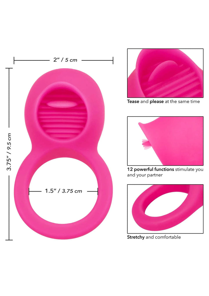 Teasing Tongue Enhancer Cockring | Cockring - CalExotics | SIN&LACE
