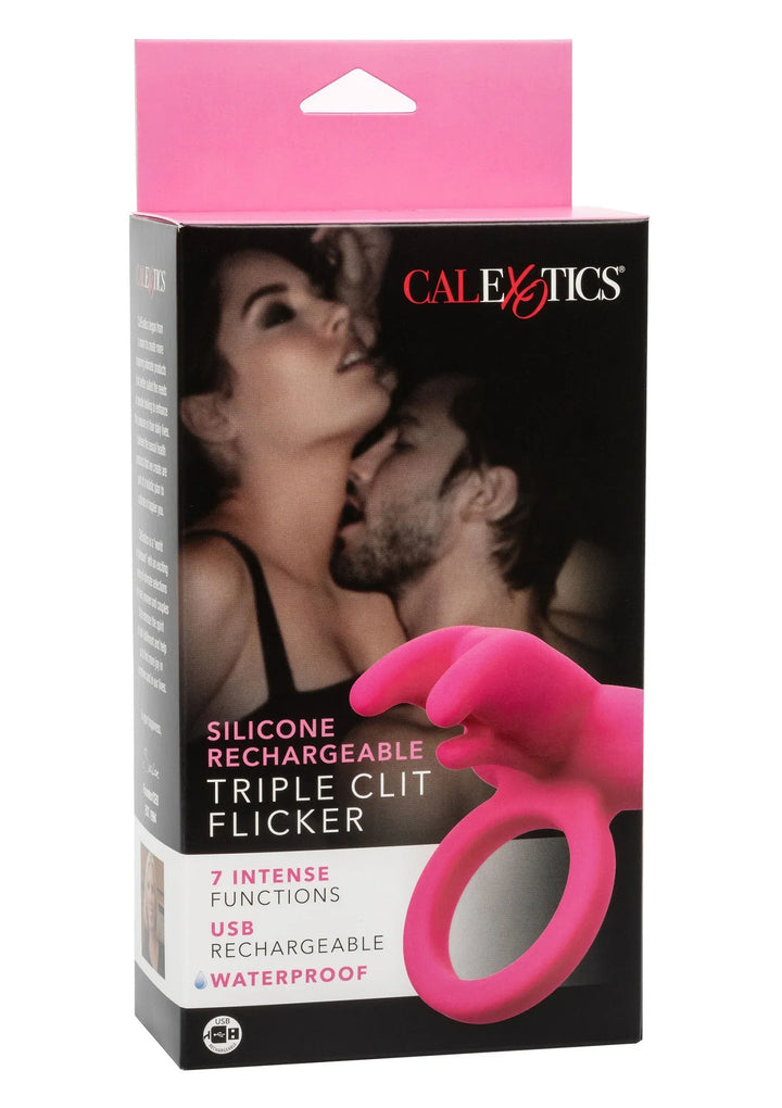Drievoudige Clit Flicker Recharge Cockring | Cockring - CalExotics | SIN&LACE