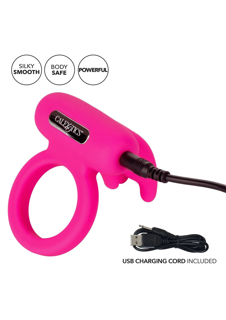Drievoudige Clit Flicker Recharge Cockring | Cockring - CalExotics | SIN&LACE