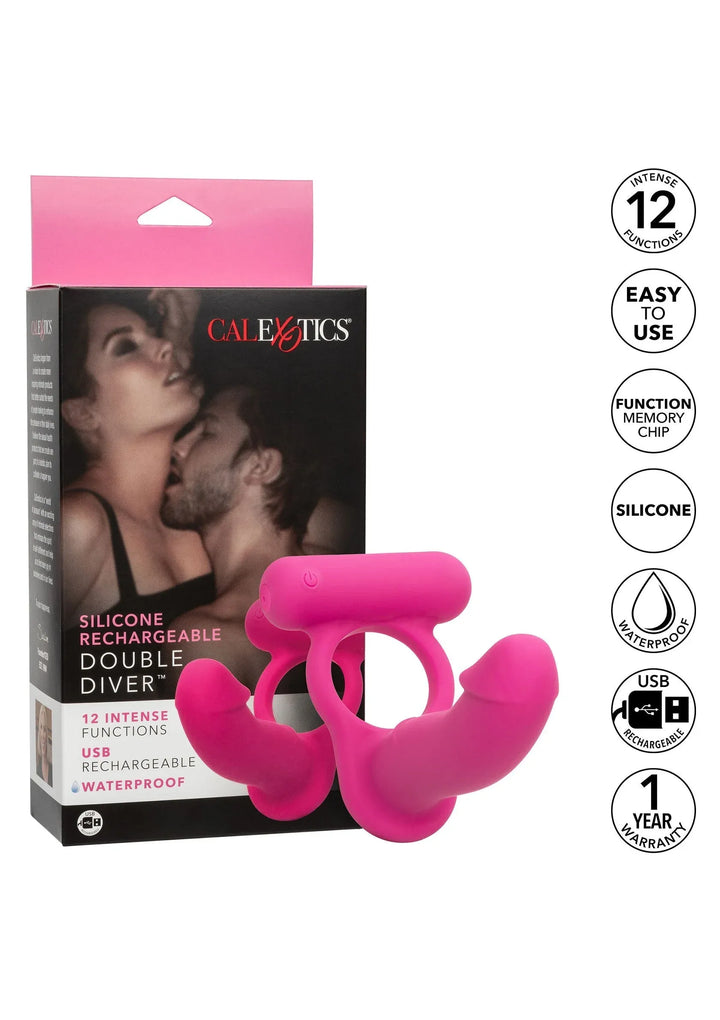 Double Diver - Roze | Cockring - CalExotics | SIN&LACE