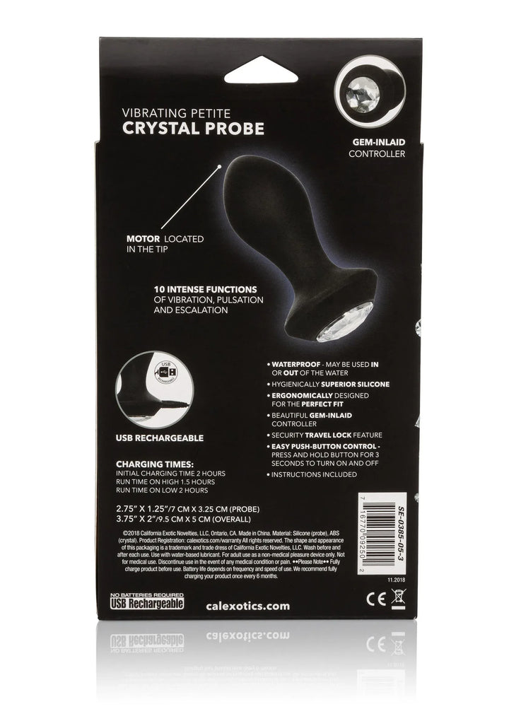 Vibrerende Petite Crystal Probe | Buttplug - CalExotics | SIN&LACE