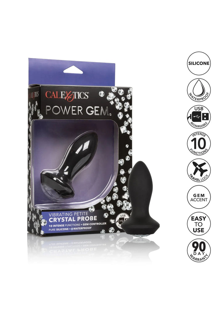 Vibrerende Petite Crystal Probe | Buttplug - CalExotics | SIN&LACE
