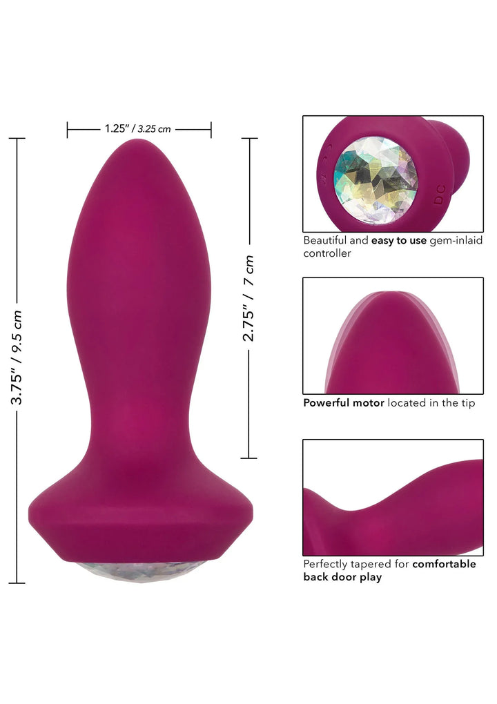 Vibrerende Petite Crystal Probe | Buttplug - CalExotics | SIN&LACE