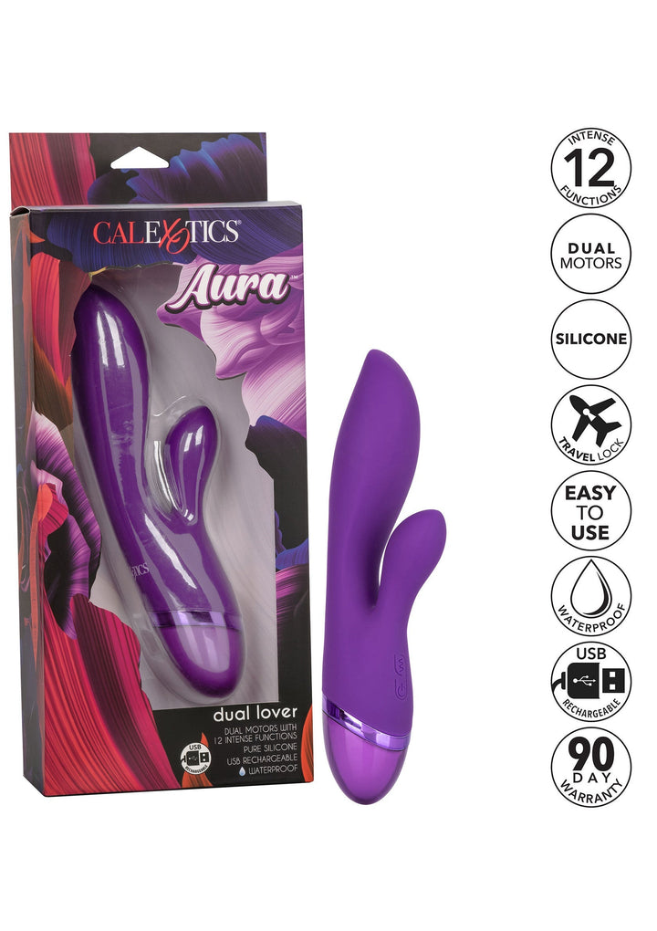CalExotics Aura Dual Lover | Rabbit vibrator - CalExotics | SIN&LACE