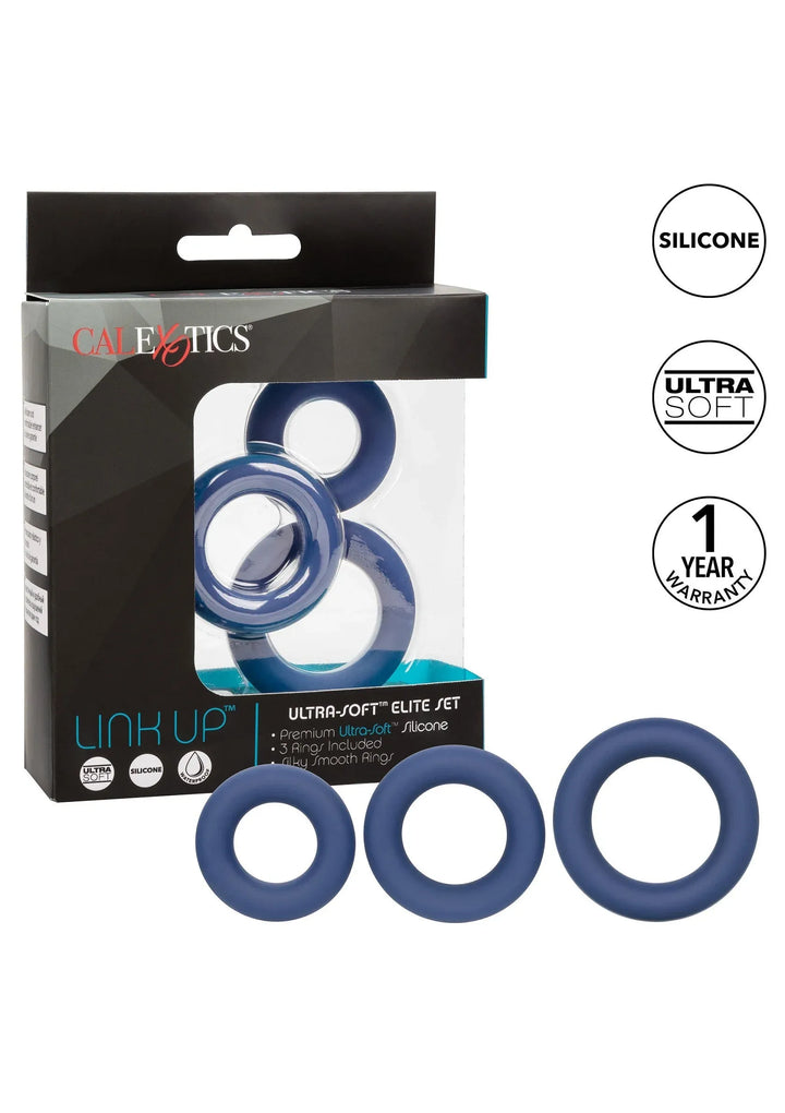 Link Up Ultra Soft Elite Set Cockring | Cockring - CalExotics | SIN&LACE