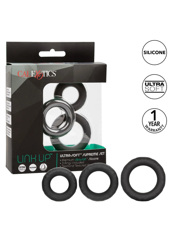 Link Up Ultra Soft Supreme Set Cockring | Cockring - CalExotics | SIN&LACE