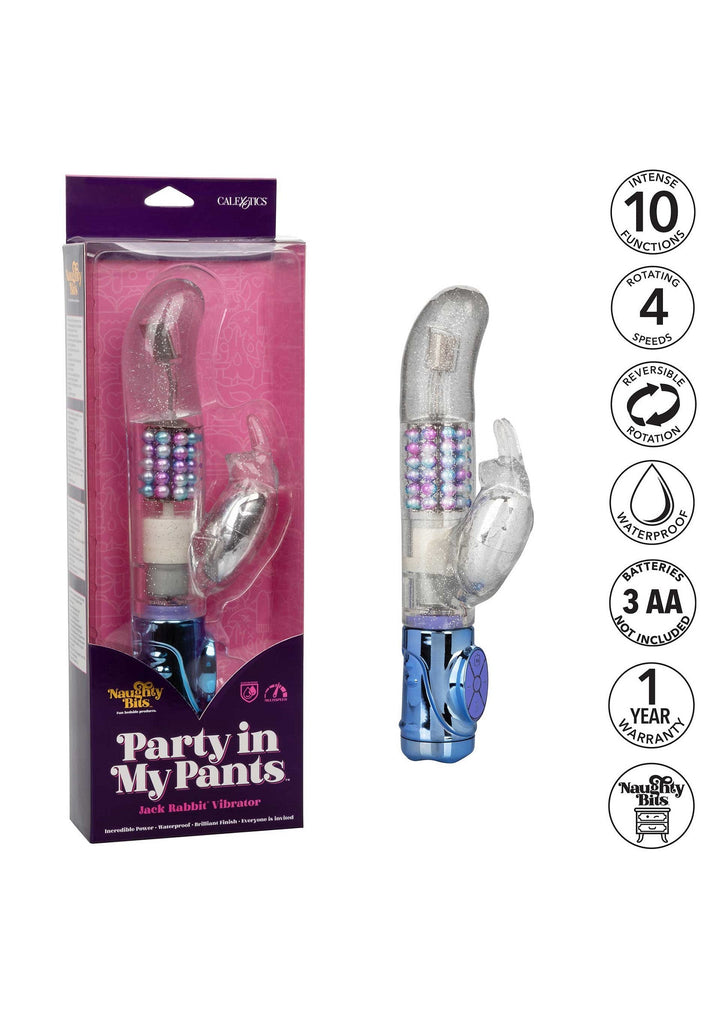 CalExotics Party in My Pants Vibrator | Rabbit vibrator - CalExotics | SIN&LACE