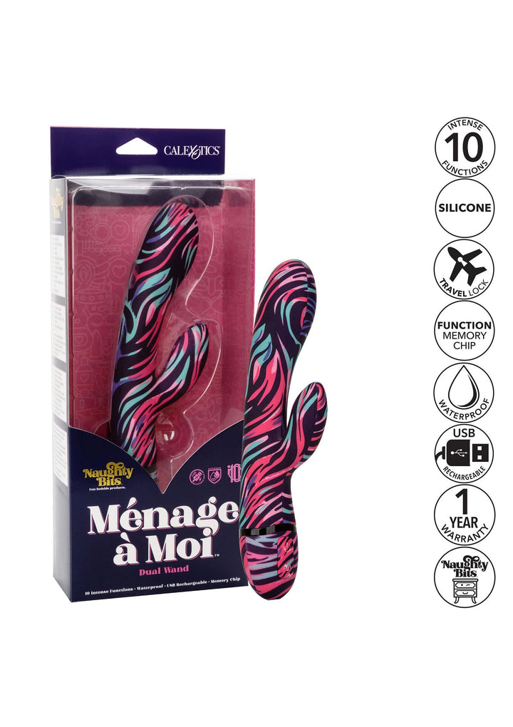 CalExotics Menage A Moi Dual Wand | Rabbit vibrator - CalExotics | SIN&LACE