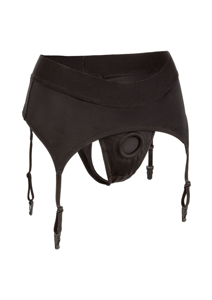 Boundless Thong with Garter - Zwart - afbeelding 5