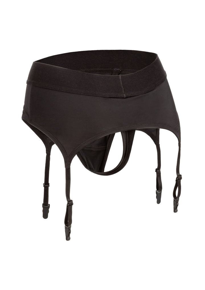 Boundless Thong with Garter - Zwart - afbeelding 2