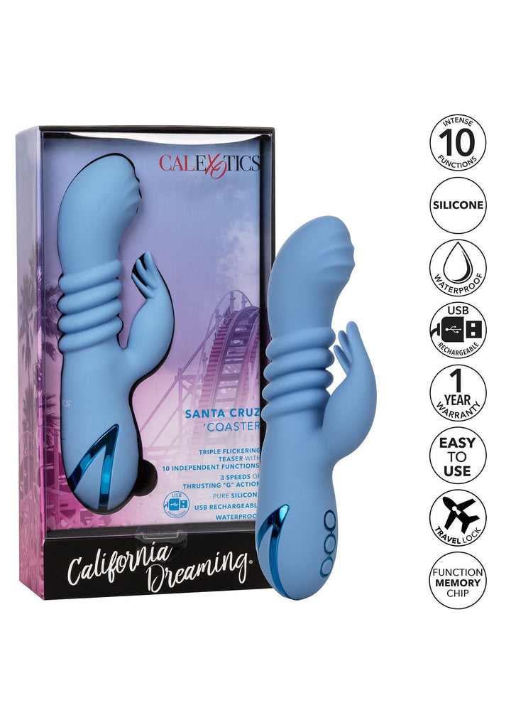 CalExotics Santa Cruz Coaster | Rabbit vibrator - CalExotics | SIN&LACE