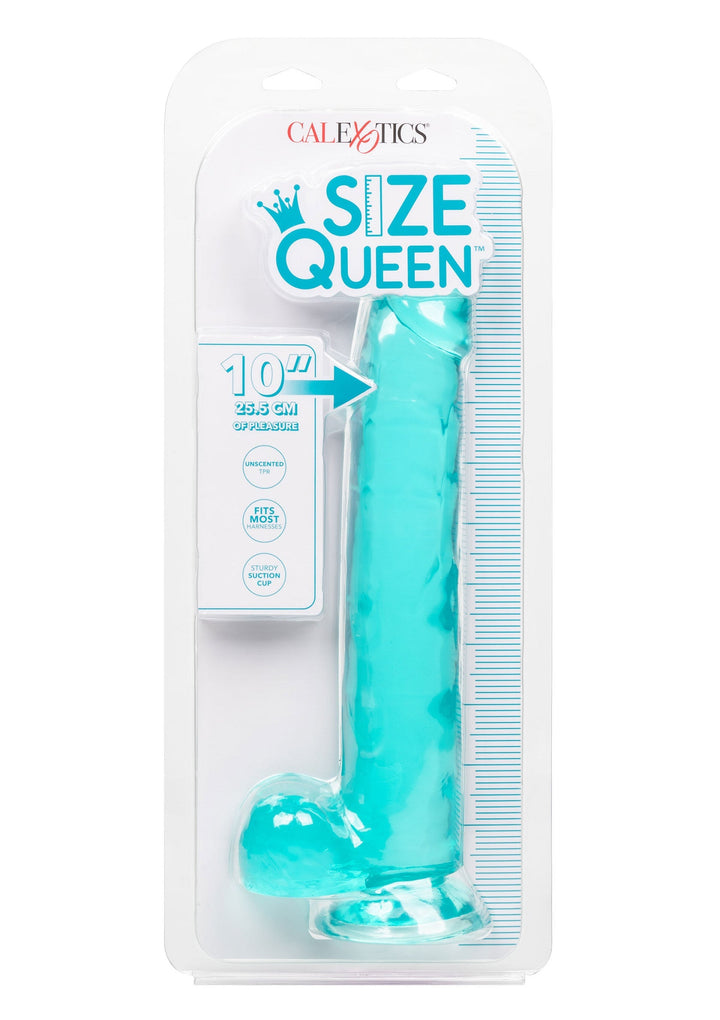 Queen Size Dong 10 inch - Blauw - afbeelding 2