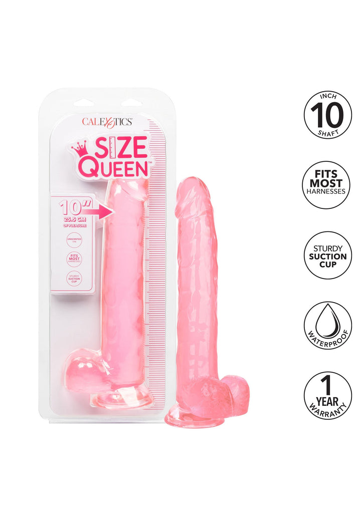 Queen Size Dong 10 inch - Roze - afbeelding 11