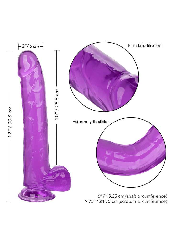 Queen Size Dong 10 inch - Paars - afbeelding 21