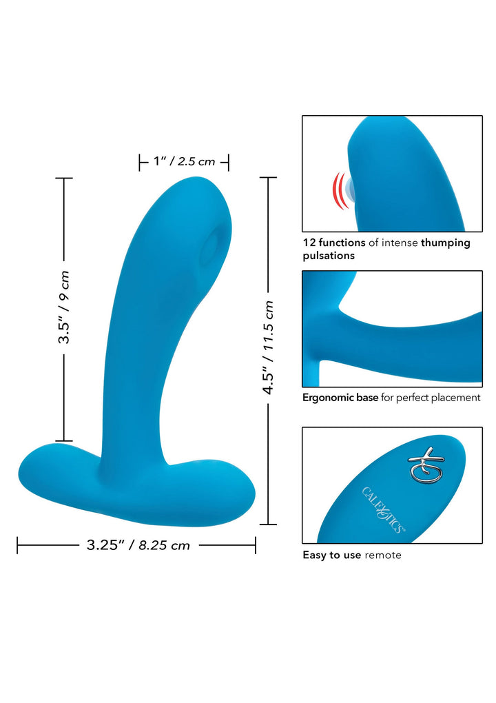 Silicone Remote Puls Pleaser - Blauw - afbeelding 4