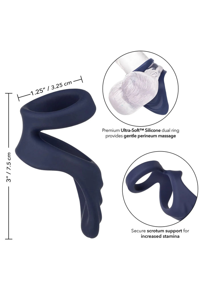 Viceroy Perineum Dubbele Cockring | Cockring - CalExotics | SIN&LACE